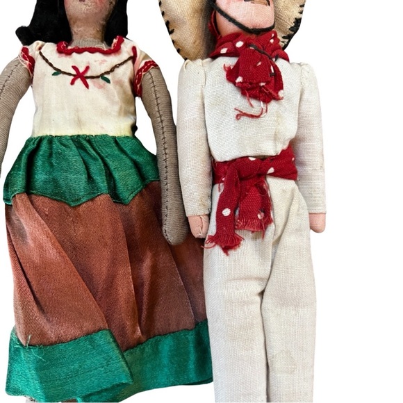 Handmade Mexican Peasant Handmade Dolls - Picture 3 of 6